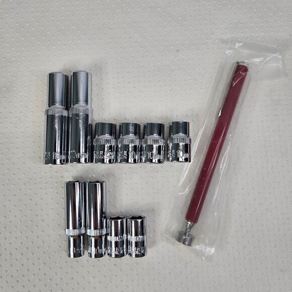 10mm Socket 10 Pcs Set 1/4" & 3/8" Multi Pack Magnetic Pick-up Tool - Picture 3 of 6
